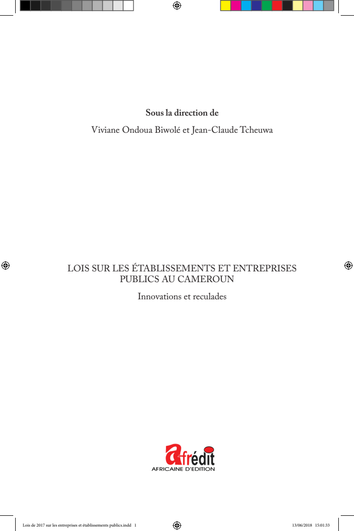 Lois sur les établissements et entreprises publics au Cameroun — Innovations et reculades